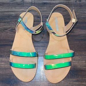 Iridescent Sandals